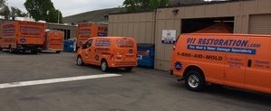 Mold and Water Damage Restoration Fleet At Headquarters